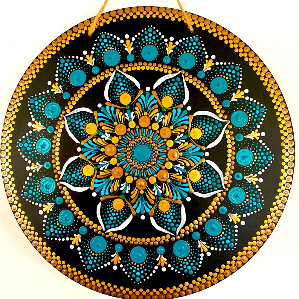 Mandala art, hand painted Mandala artwork